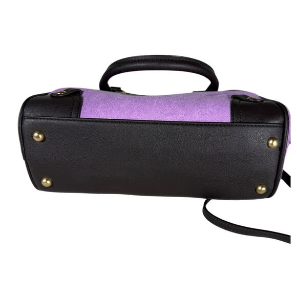 NWT Juicy Couture Lovers Club Bowler Shoulder Bag / Color (Violet Tulle/Choco) - Picture 5 of 7